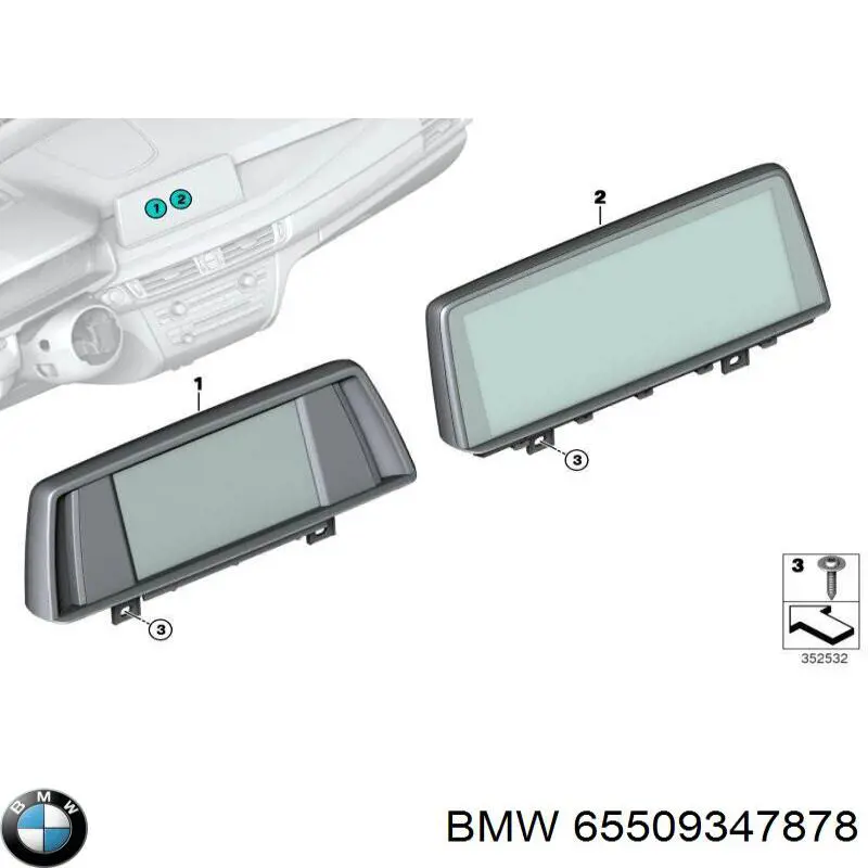 65509347878 BMW Mostrador multifuncional