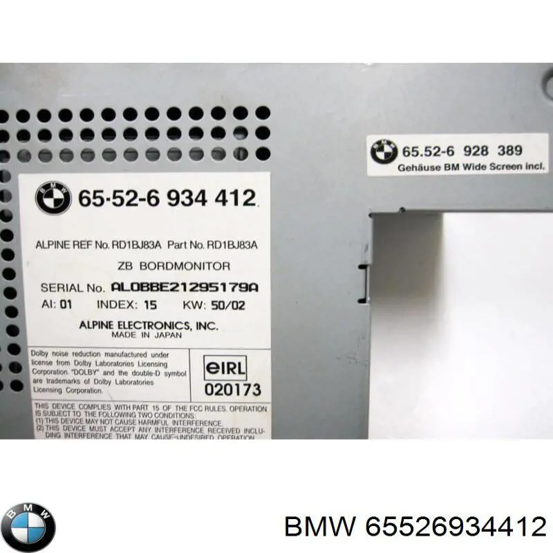  65526934412 BMW