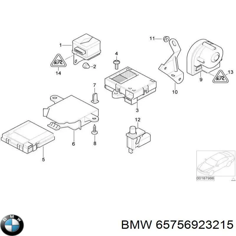 Sensor de anti-viragem BMW 65756923215 preço, a partir de 54,48 USD