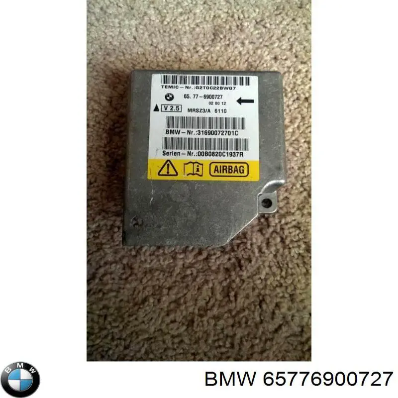 Compre 0285001458 BMW Módulo processador de controlo da bolsa de ar (Centralina eletrônica AIRBAG)