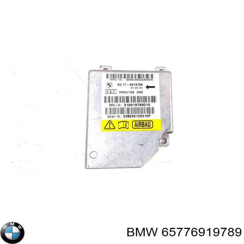 Compre 65776919789 BMW Módulo processador de controlo da bolsa de ar (Centralina eletrônica AIRBAG)