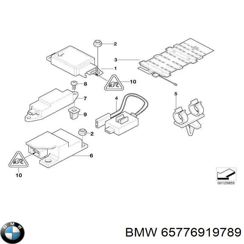 Módulo processador de controlo da bolsa de ar (Centralina eletrônica AIRBAG) BMW 65776919789 preço, a partir de 127,69 USD