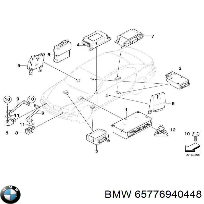 Módulo processador de controlo da bolsa de ar (Centralina eletrônica AIRBAG) BMW 65776970894 preço, a partir de 109,15 USD