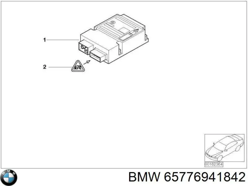 Compre 65772298866 BMW Módulo processador de controlo da bolsa de ar (Centralina eletrônica AIRBAG)