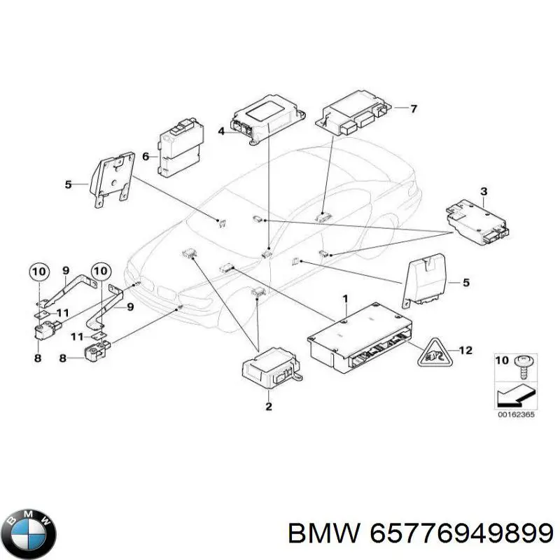 Módulo processador de controlo da bolsa de ar (Centralina eletrônica AIRBAG) BMW 65772298860 preço, a partir de 56,18 USD