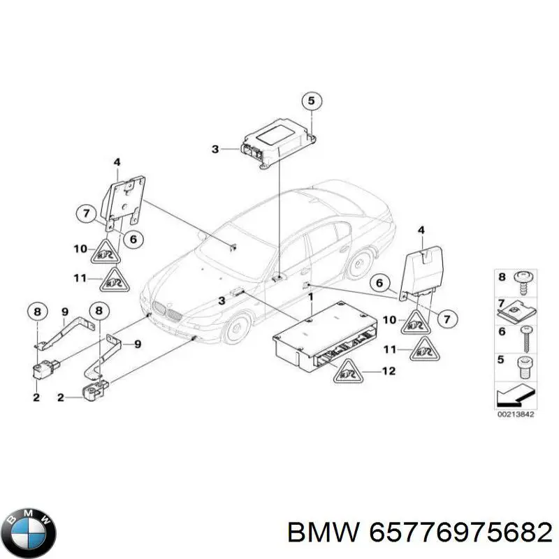 Módulo processador de controlo da bolsa de ar (Centralina eletrônica AIRBAG) BMW 65776975682 preço, a partir de 143,02 USD