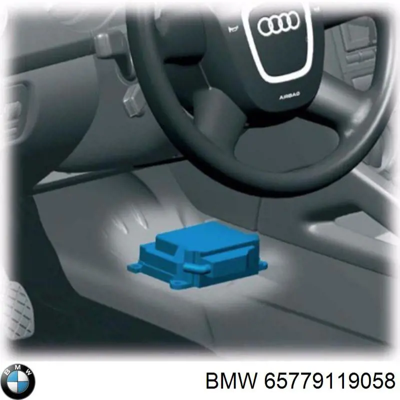 65779119058 BMW Módulo processador de controlo da bolsa de ar (Centralina eletrônica AIRBAG)