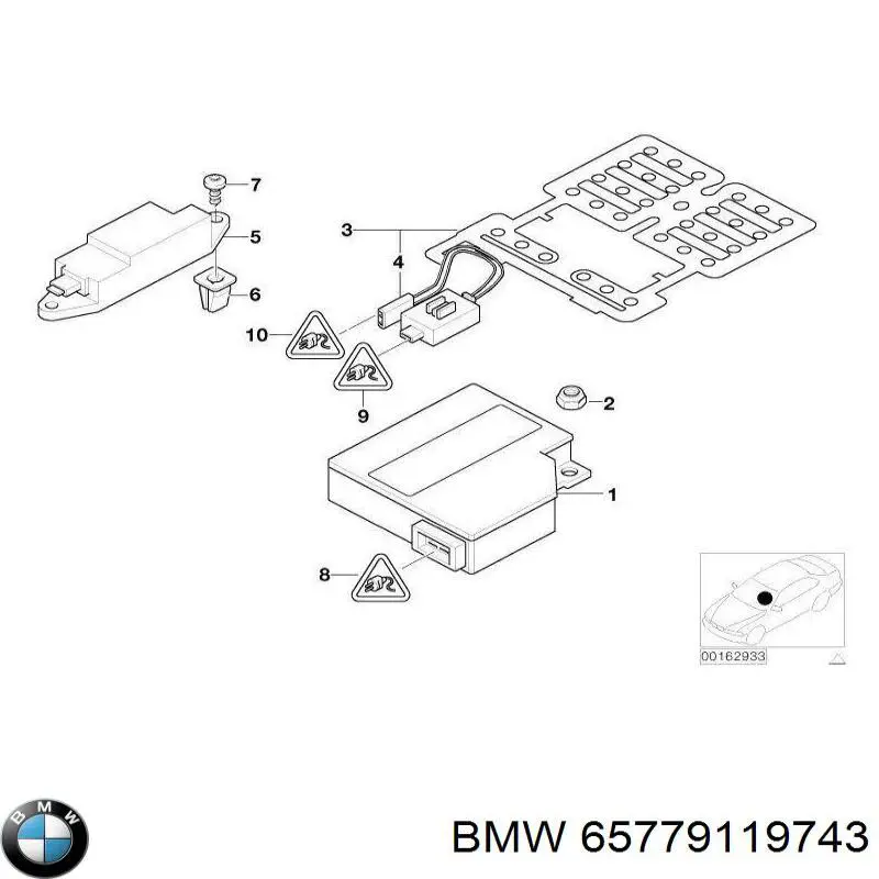 Compre 65779119743 BMW Sensor AIRBAG dianteiro