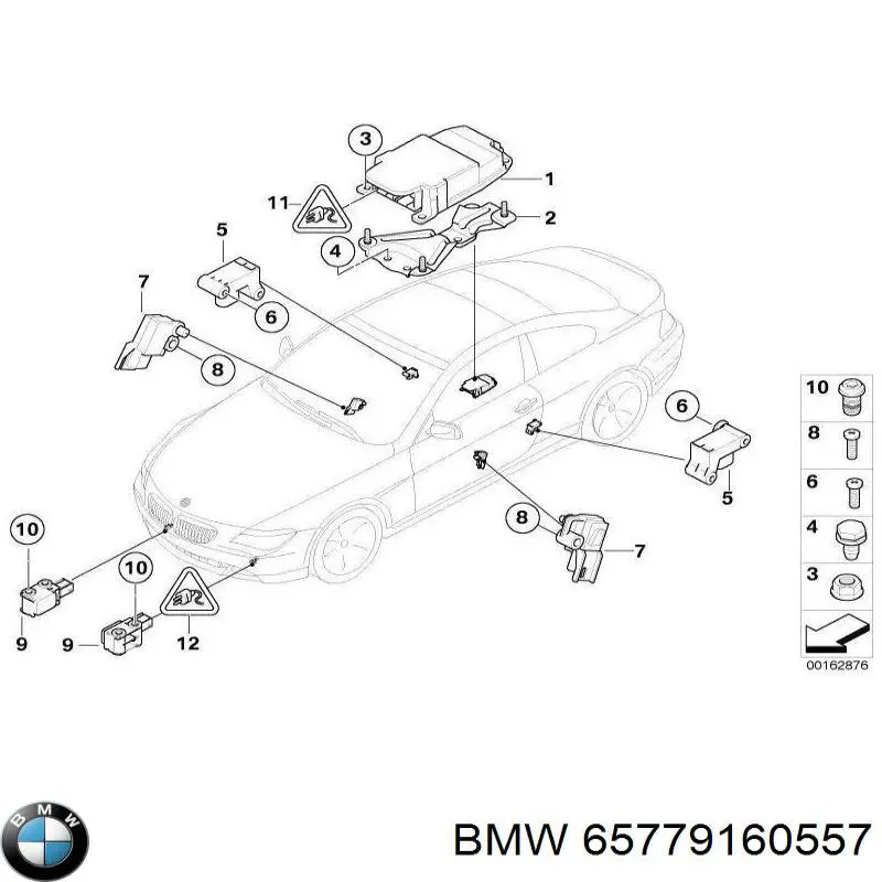 Compre 65779145400 BMW Módulo processador de controlo da bolsa de ar (Centralina eletrônica AIRBAG)