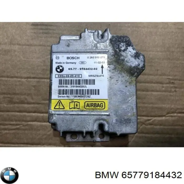 65779184432 BMW Módulo processador de controlo da bolsa de ar (Centralina eletrônica AIRBAG)
