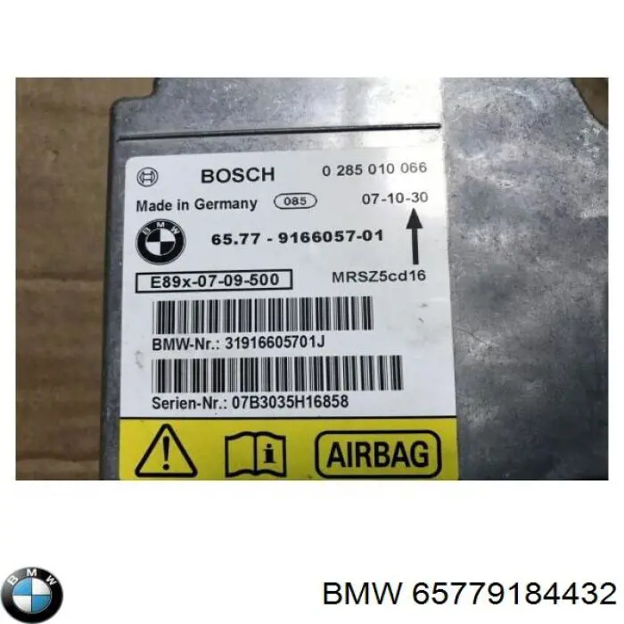 Módulo processador de controlo da bolsa de ar (Centralina eletrônica AIRBAG) BMW 65779184432 preço, a partir de 68,22 USD