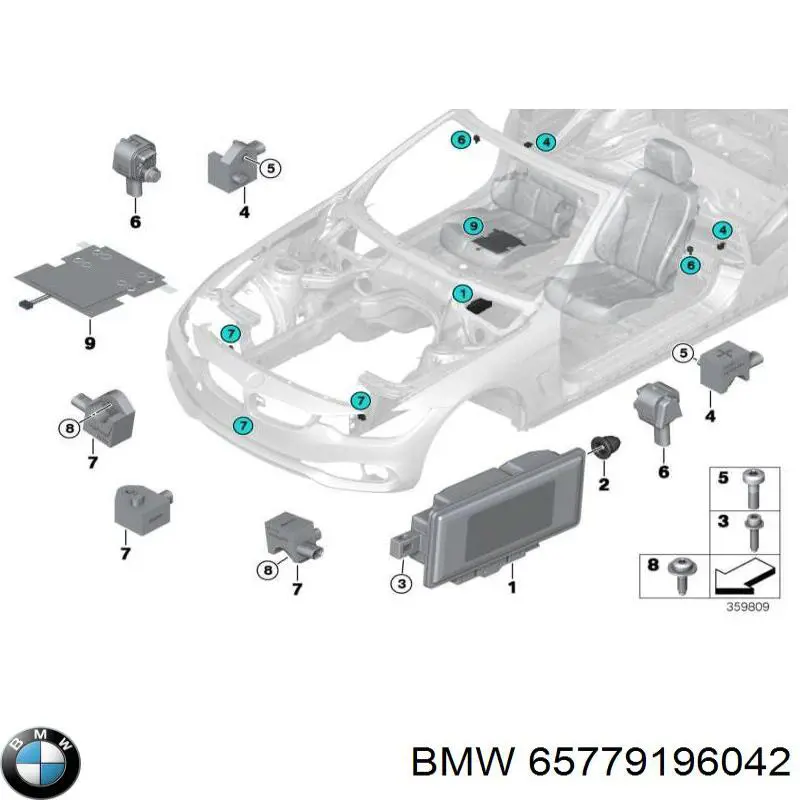 Sensor AIRBAG dianteiro BMW 9196042 preço, a partir de 166,38 USD