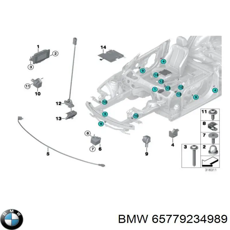 Sensor AIRBAG dianteiro BMW 65779234989 preço, a partir de 56,18 USD