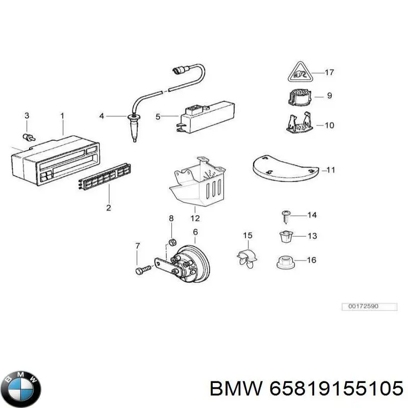Compre 65818356238 BMW Radiador de aparelho de ar condicionado