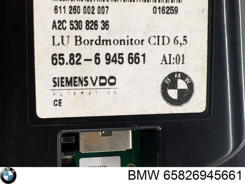 65826945661 BMW Mostrador multifuncional
