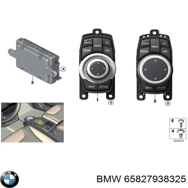 65827938325 BMW Unidade de controlo multimídia