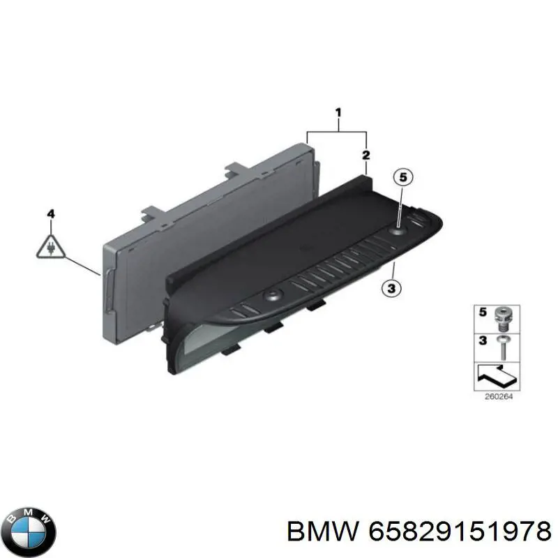 Mostrador multifuncional BMW 65829111272 preço, a partir de 125,99 USD