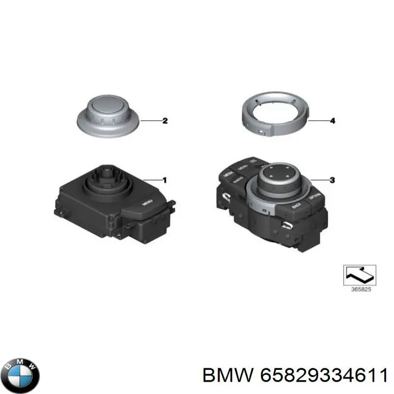 Joystick multifuncional de controlo BMW 65829334611 preço, a partir de 120,88 USD