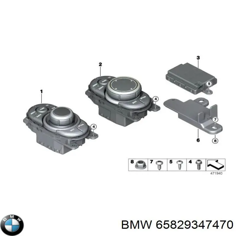 65829347470 BMW Unidade de controlo multimídia