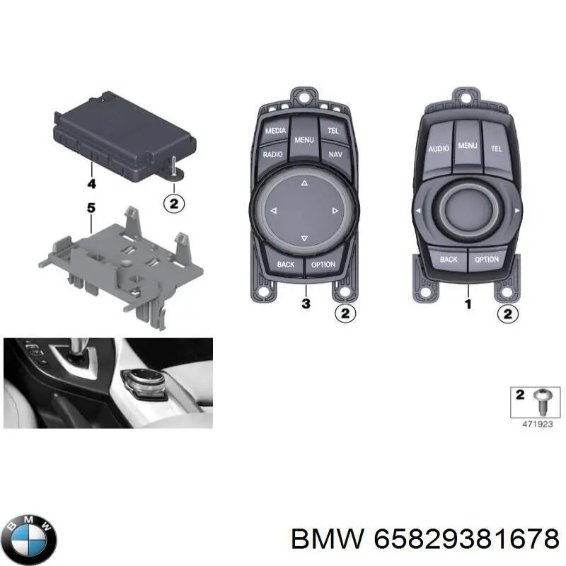 65829381678 BMW Unidade de controlo multimídia