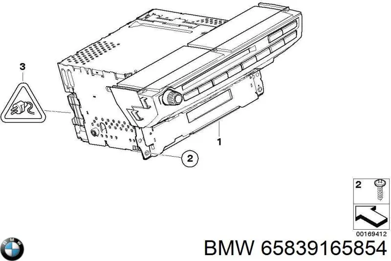 65839165854 BMW Aparelhagem de som (rádio AM/FM)