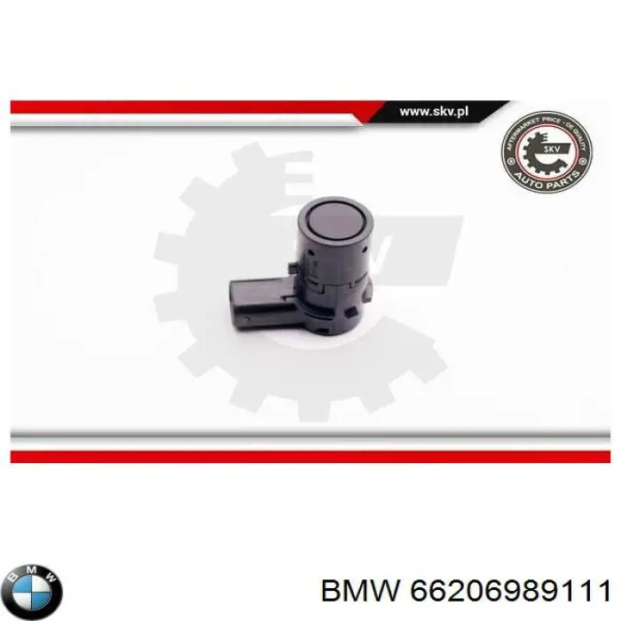 66206989111 BMW Sensor de sinalização de estacionamento (sensor de estacionamento) dianteiro/traseiro central