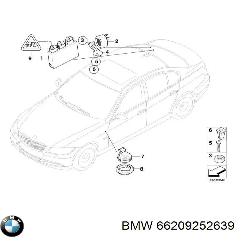 Compre 6974021 BMW Módulo de direção (Centralina eletrônica) de sensor de estacionamento