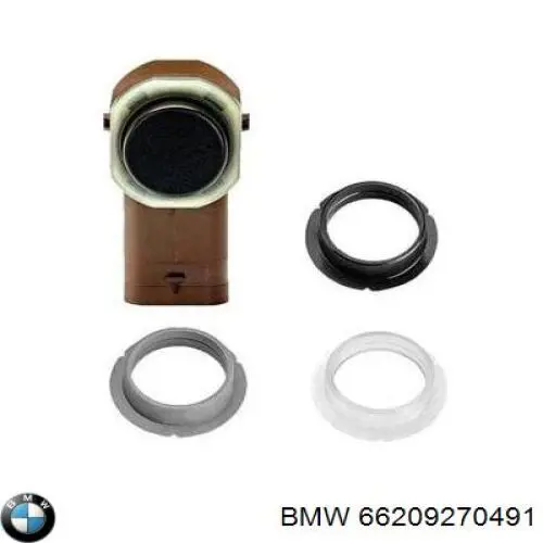 66209270491 BMW Sensor de sinalização de estacionamento (sensor de estacionamento) dianteiro/traseiro central