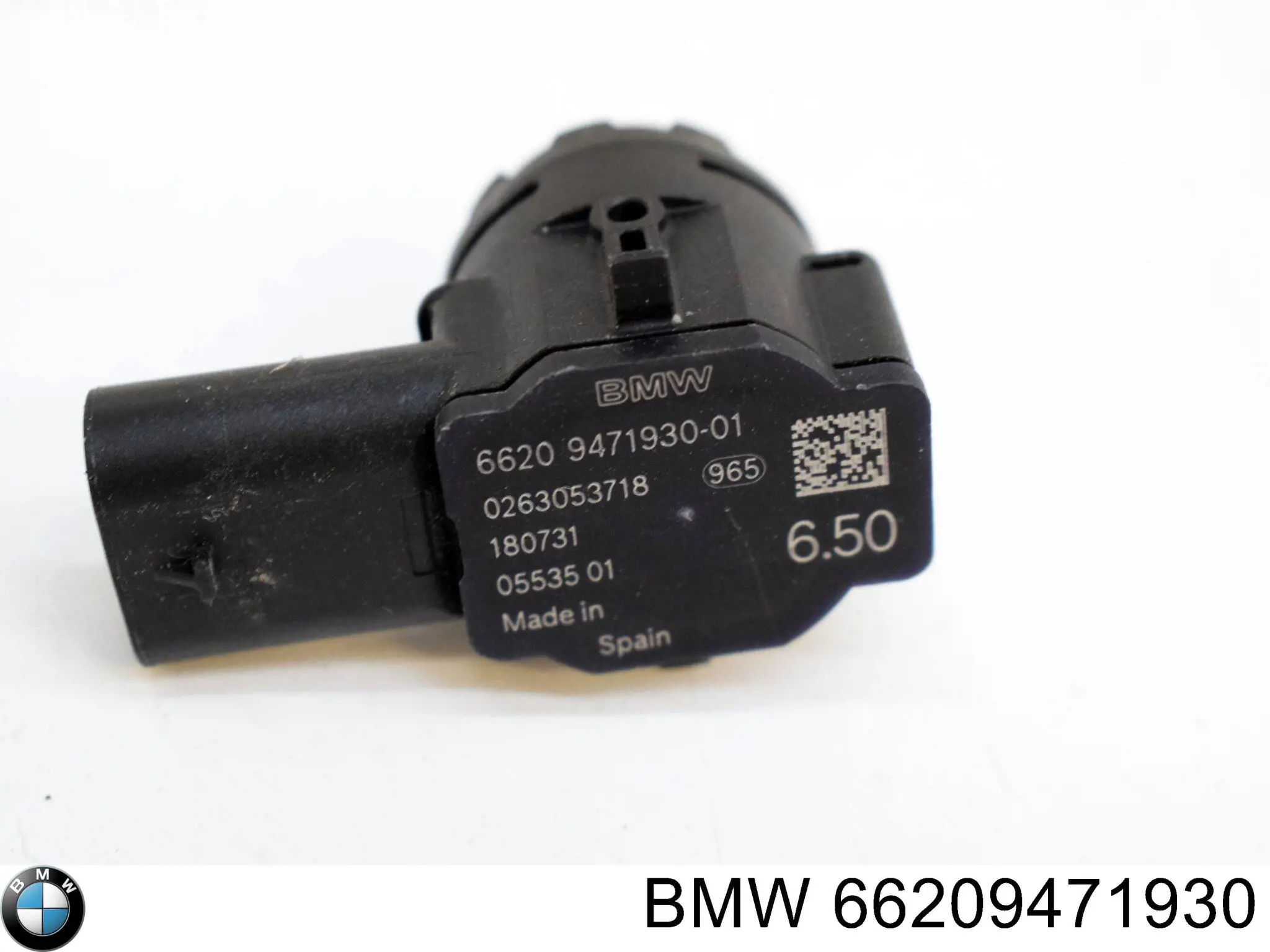 66209471930 BMW Sensor traseiro lateral de sinalização de estacionamento (sensor de estacionamento)