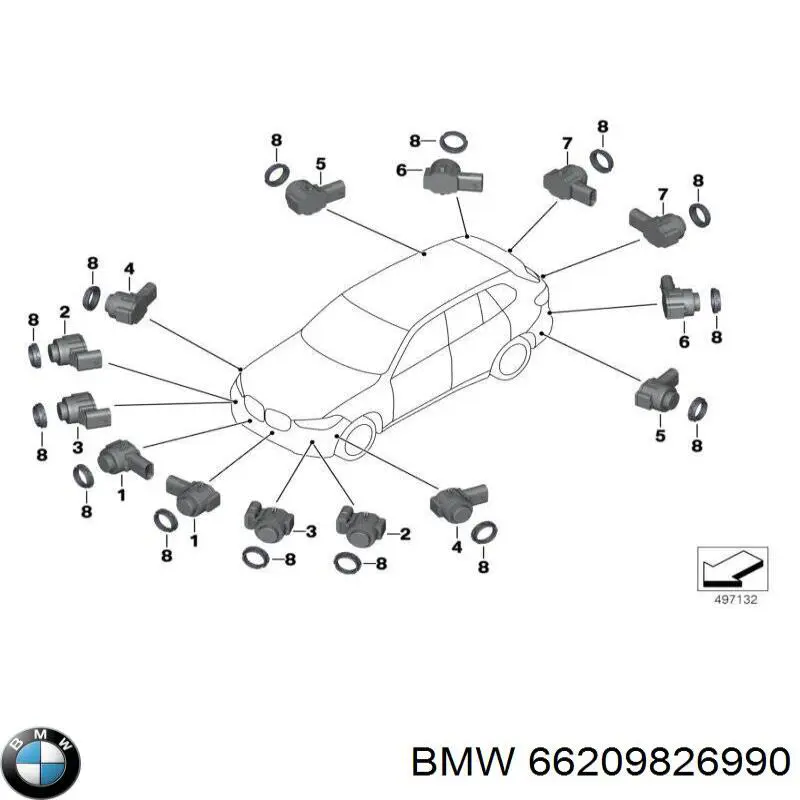  BMW 66209826990 preço, a partir de 109,15 USD