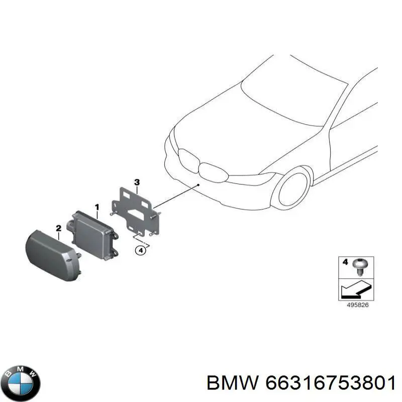 Sensor de radar de distância BMW 66315A387E0 preço, a partir de 1835,27 USD