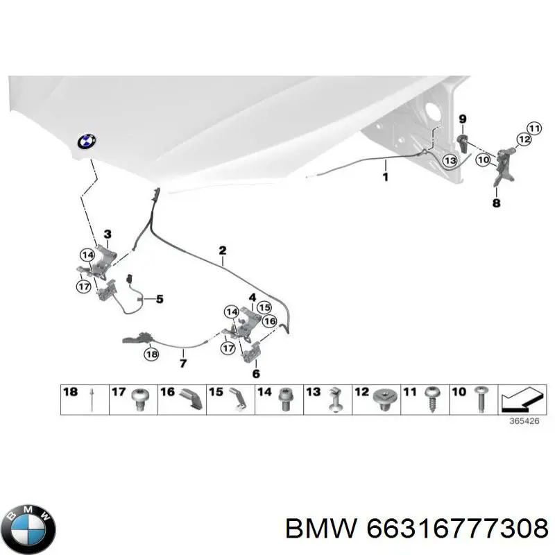 Cápsula (prendedor) de fixação do forro do pára-choque do pára-lama dianteiro BMW 66316777308 preço, a partir de 1,15 USD