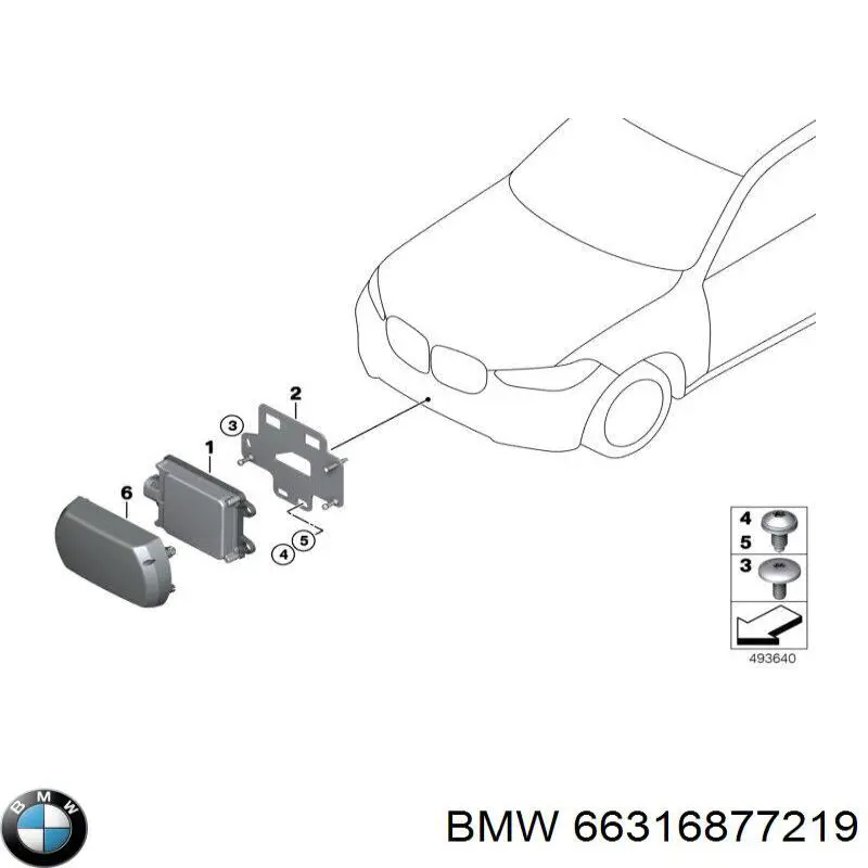 Placa sobreposta do pára-choque dianteiro BMW 66316877219 preço, a partir de 91,60 USD