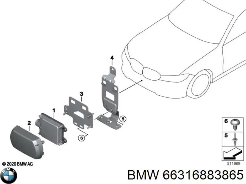  BMW 66316883865 preço, a partir de 140,58 USD