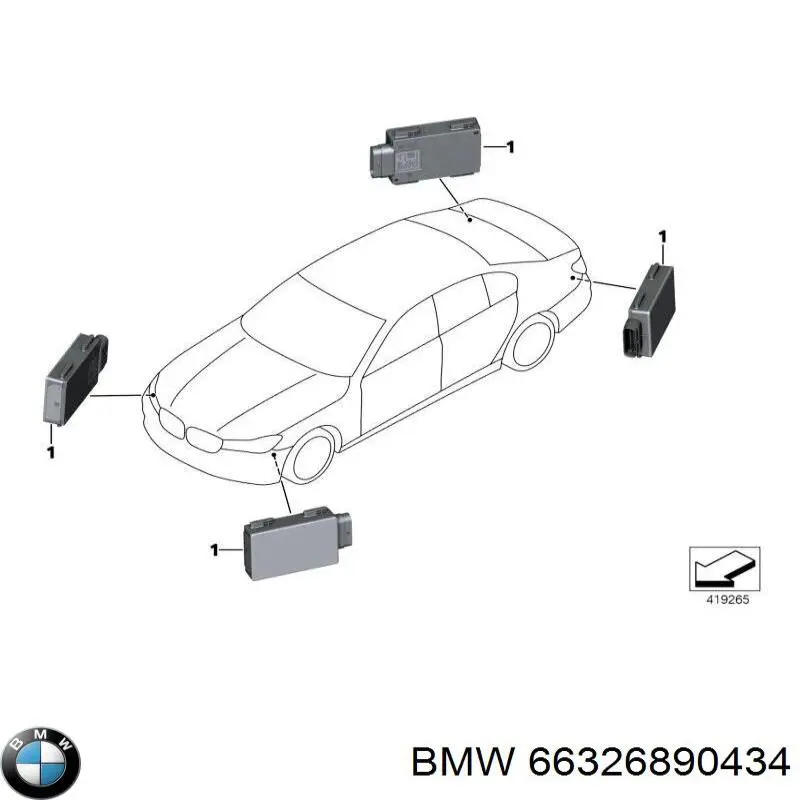 Radar de mudança de faixa BMW 66326890434 preço, a partir de 166,85 USD