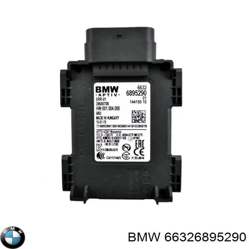 66326895290 BMW Sensor traseiro de controlo da zona morta
