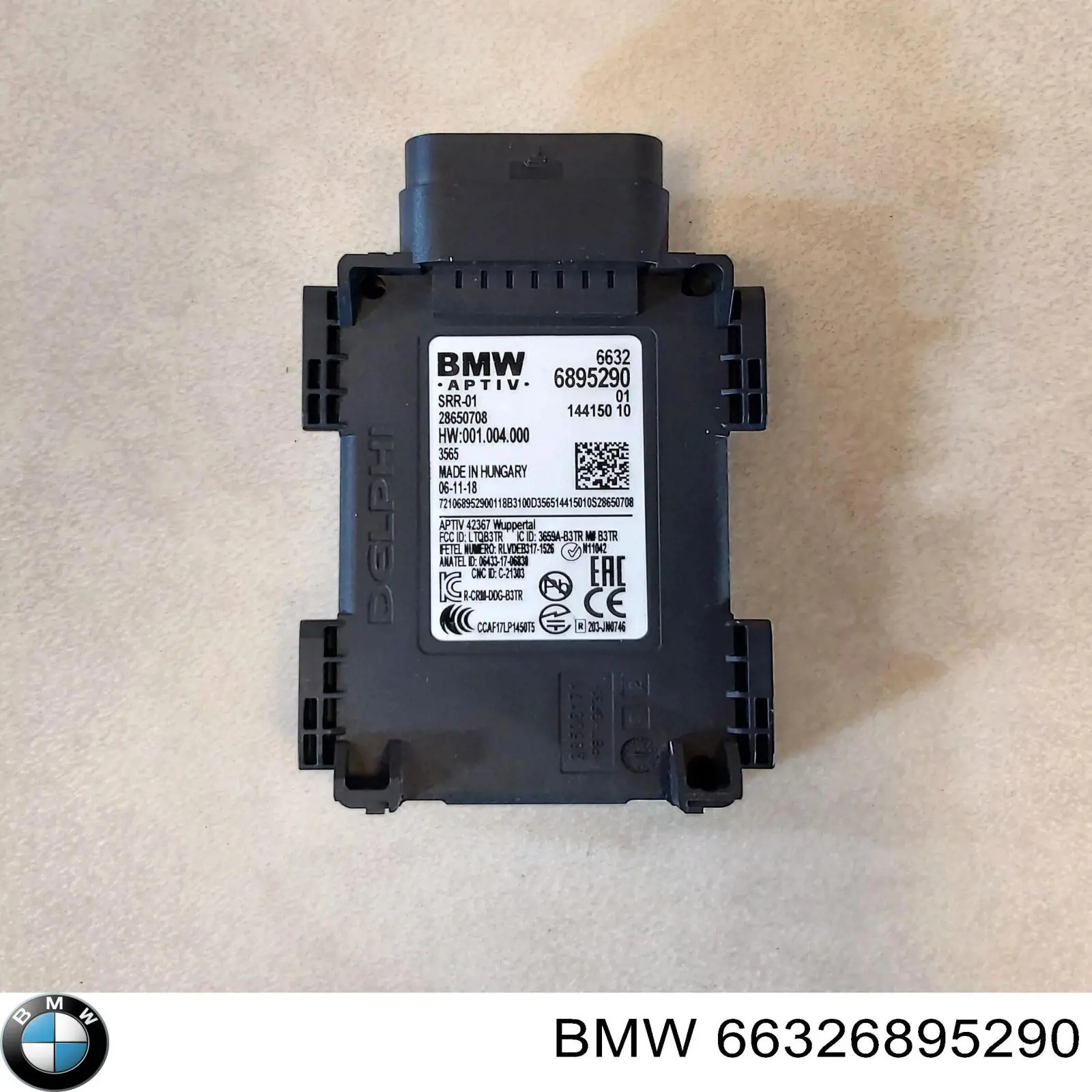 Compre 66326895290 BMW Sensor traseiro de controlo da zona morta