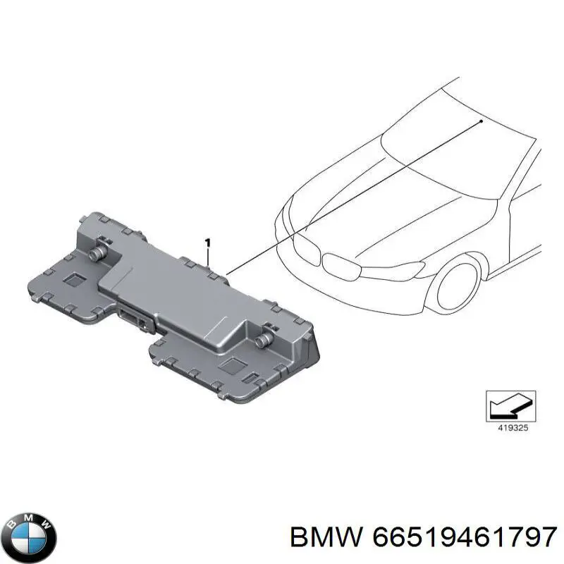 66519871841 BMW Câmara do sistema para asseguramento de visibilidade