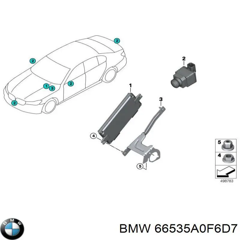 Câmara do sistema para asseguramento de visibilidade BMW 66535A0F6D7 preço, a partir de 225,08 USD