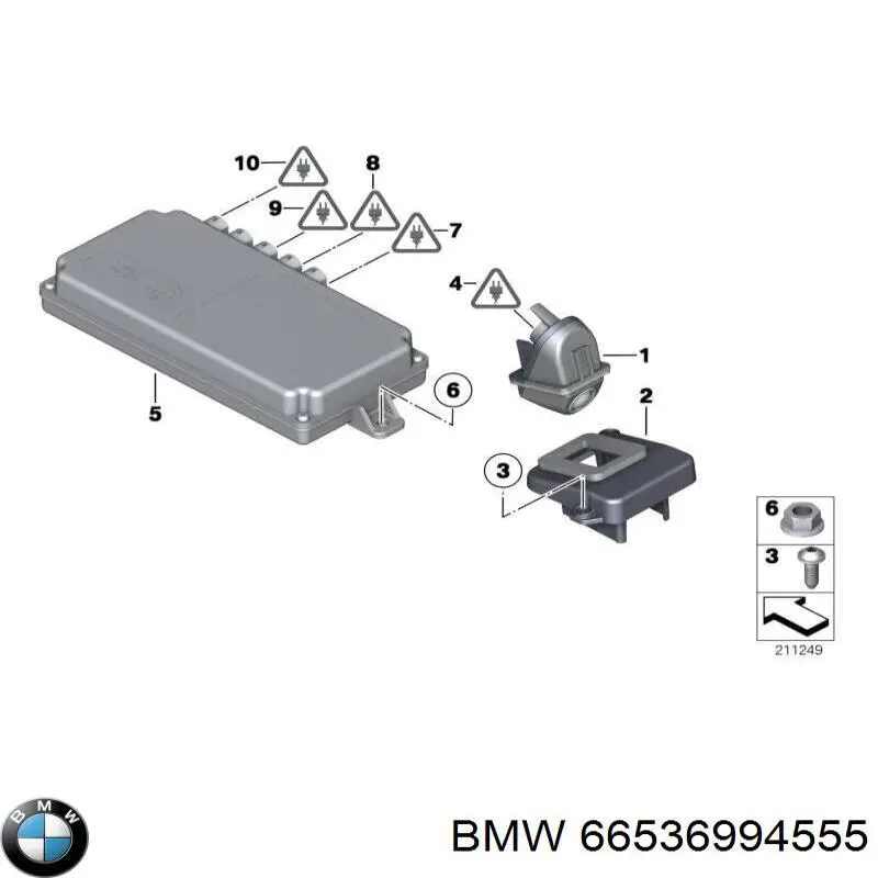 Módulo de direção da câmara BMW 66539267915 preço, a partir de 183,88 USD