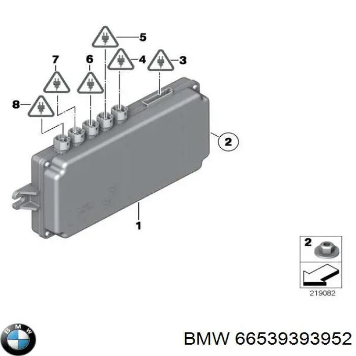 Módulo de direção da câmara BMW 66539240988 preço, a partir de 108,54 USD