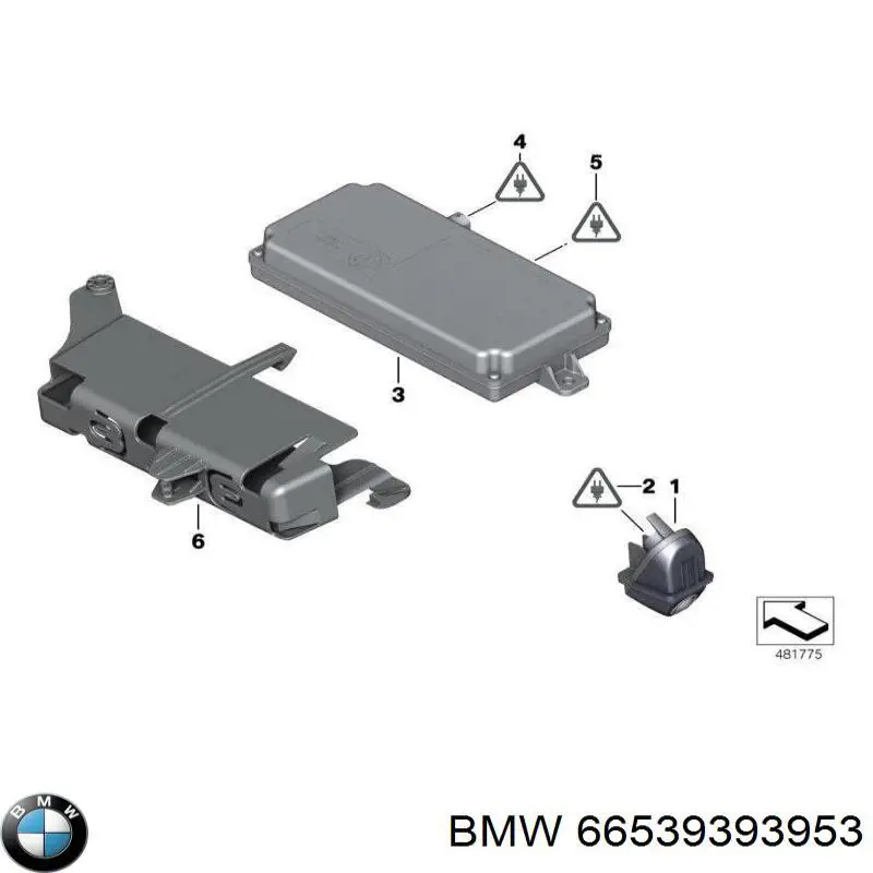 Módulo de direção da câmara BMW 66539393953 preço, a partir de 108,54 USD