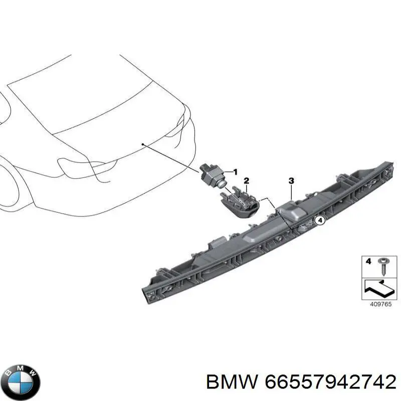 Câmara do sistema para asseguramento de visibilidade BMW 66555A1BC30 preço, a partir de 153,76 USD