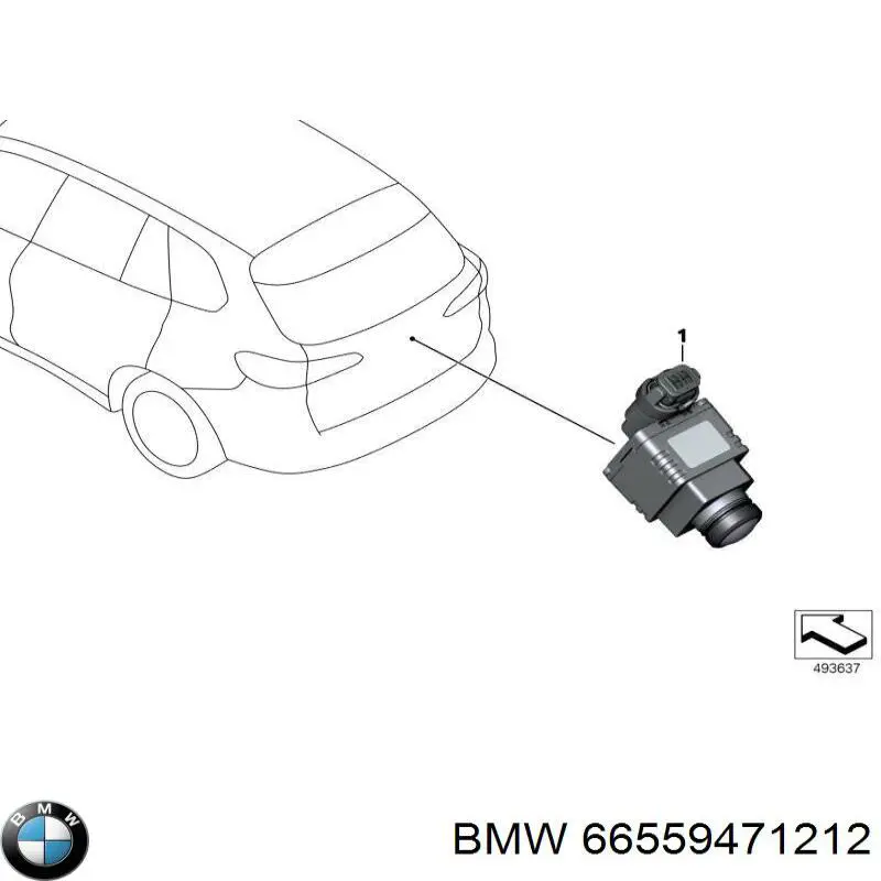 Compre 66555A06B54 BMW Câmara do sistema para asseguramento de visibilidade