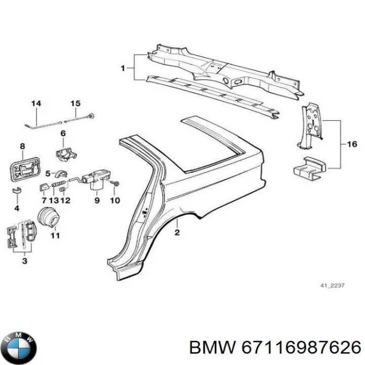 Motor acionador de abertura do alcapão de tanque BMW 67116987626 preço, a partir de 43,04 USD