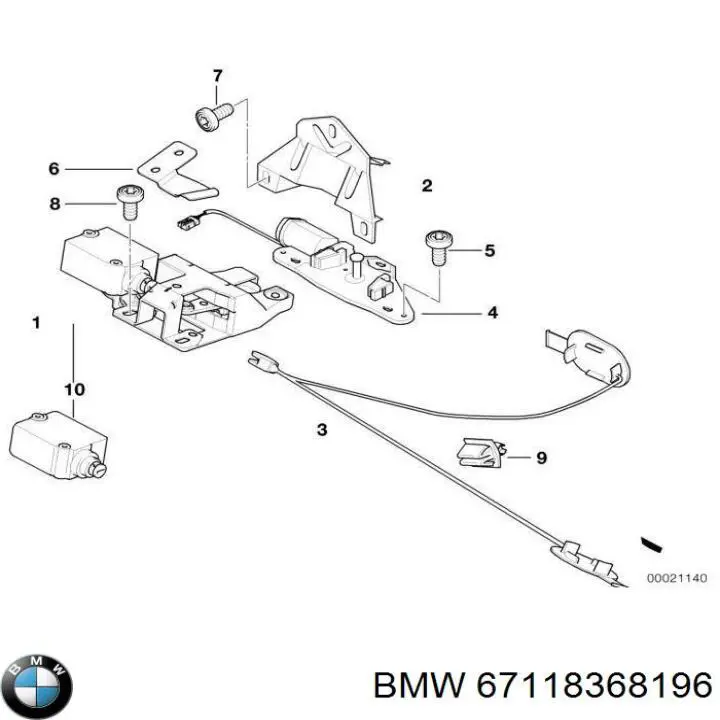 Motor acionador de abertura/fechamento de porta-malas (de 3ª/5ª porta traseira) BMW 67118368196 preço, a partir de 41,93 USD