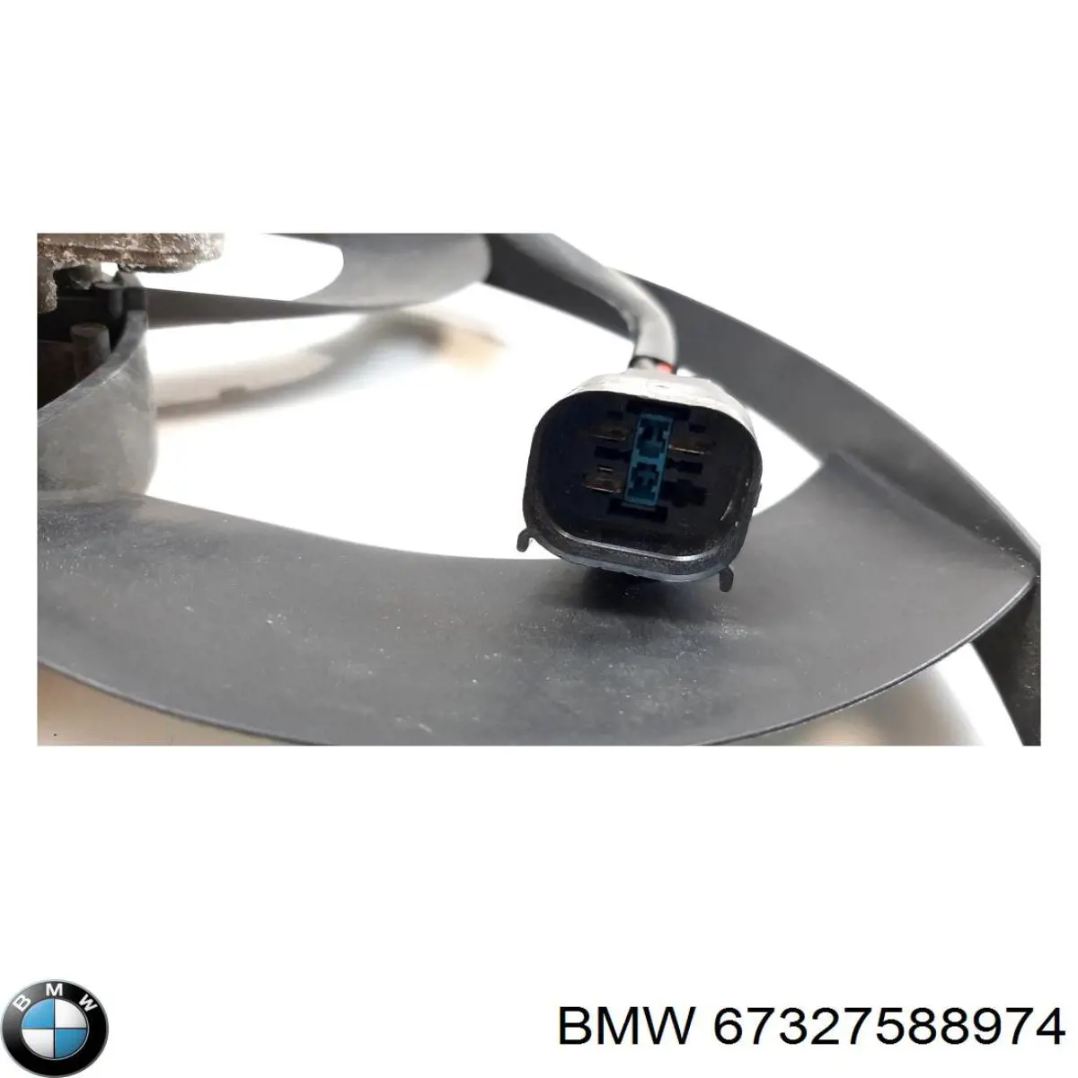 Compre 67327588974 BMW Difusor do radiador de esfriamento, montado com motor e roda de aletas