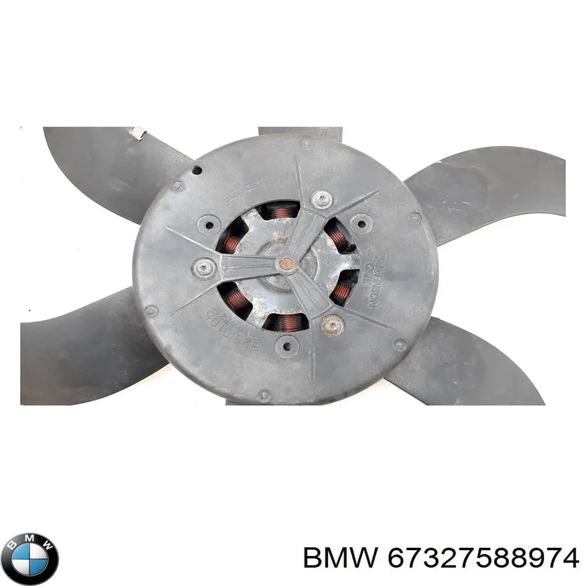 67327588974 BMW Difusor do radiador de esfriamento, montado com motor e roda de aletas