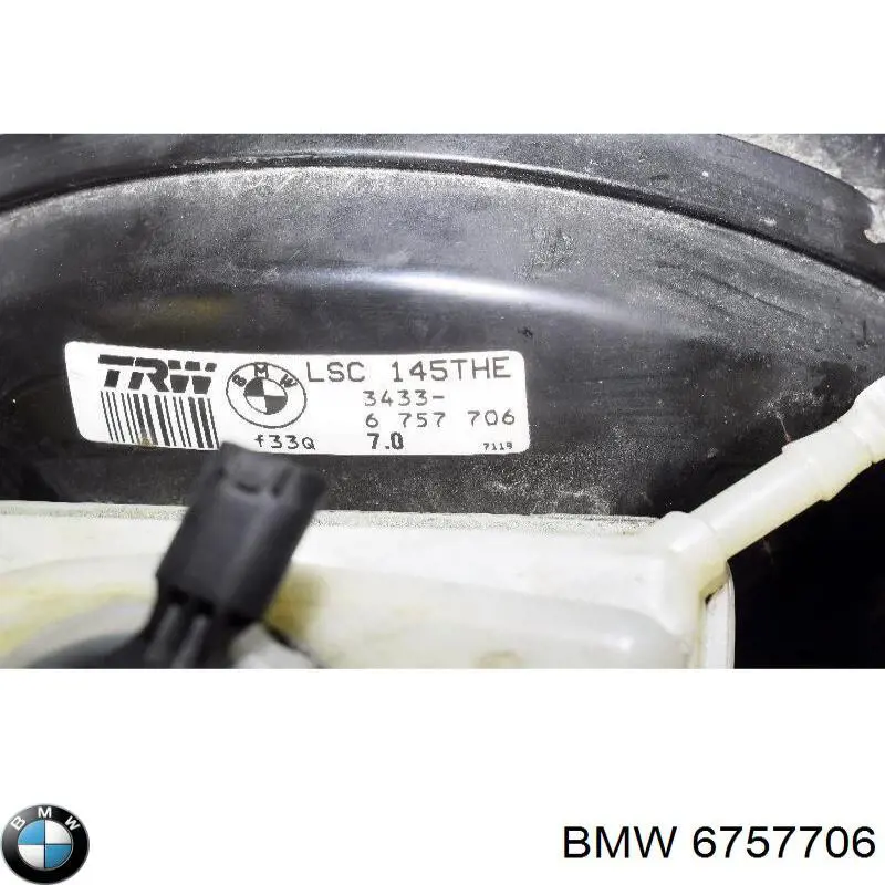 6757706 BMW Reforçador dos freios a vácuo