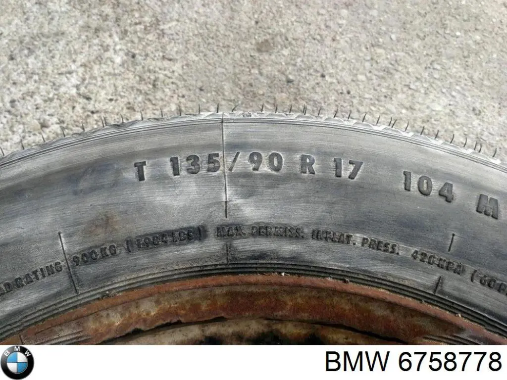 Discos de roda de aço (estampados) 6758778 BMW